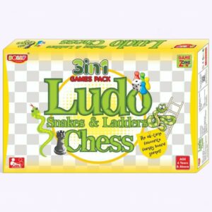 3-in-1 Chess, Ludo, Snake & Ladder
