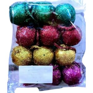12 Pcs Glitter Shining Ball 4 Cm
